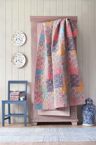 Tilda Patchwork Stoff Baumwolle - Windy Days Stormy Petrol